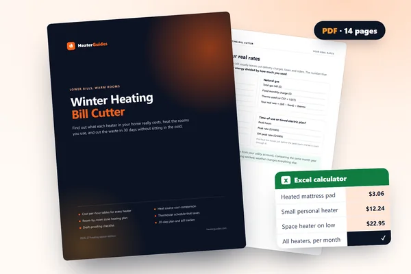 Winter Heating Bill Cutter: the printable guide and its Excel calculator