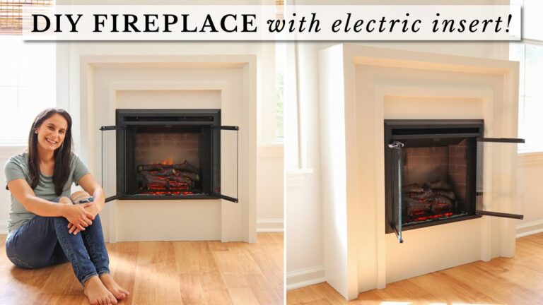 How To Build A Faux Fireplace With Electric Insert?