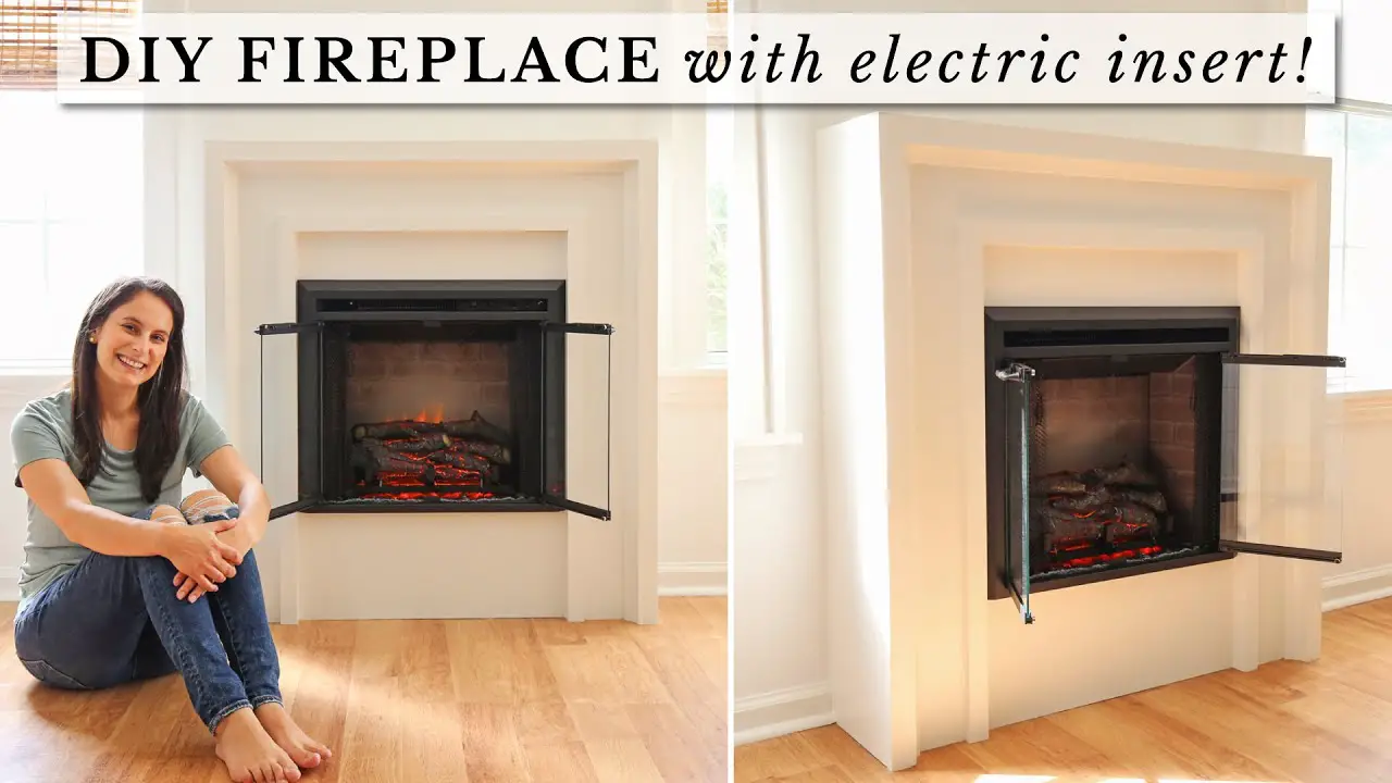 How To Build A Faux Fireplace With Electric Insert