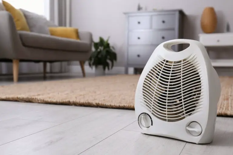 iStock 1390275521 how much does it cost to run a space heater portable heater on floor in living room
