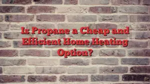 Is Propane a Cheap and Efficient Home Heating Option?