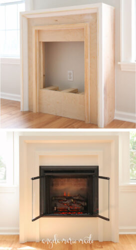 How To Build A Faux Fireplace With Electric Insert?  
