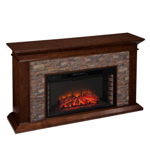 Southern Enterprises Canyon Heights Electric Fireplace: Simulated Stone Review  