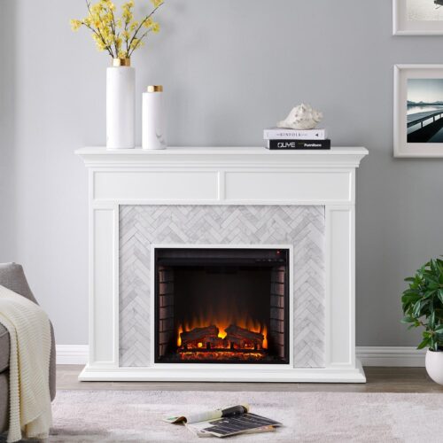 Southern Enterprises Torlington Marble Tiled Fireplace: Detailed Review  