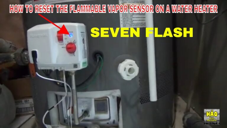 how do i clear a flammable vapor sensor code on an ao smith smart valve water heater
