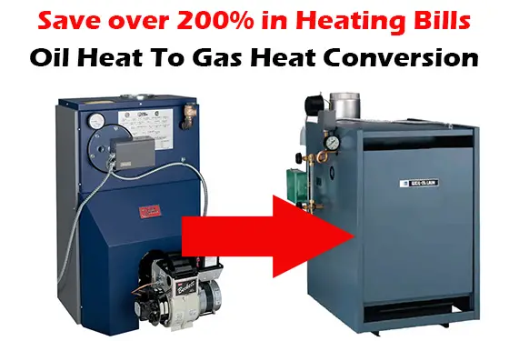 how much to switch from oil to gas heating