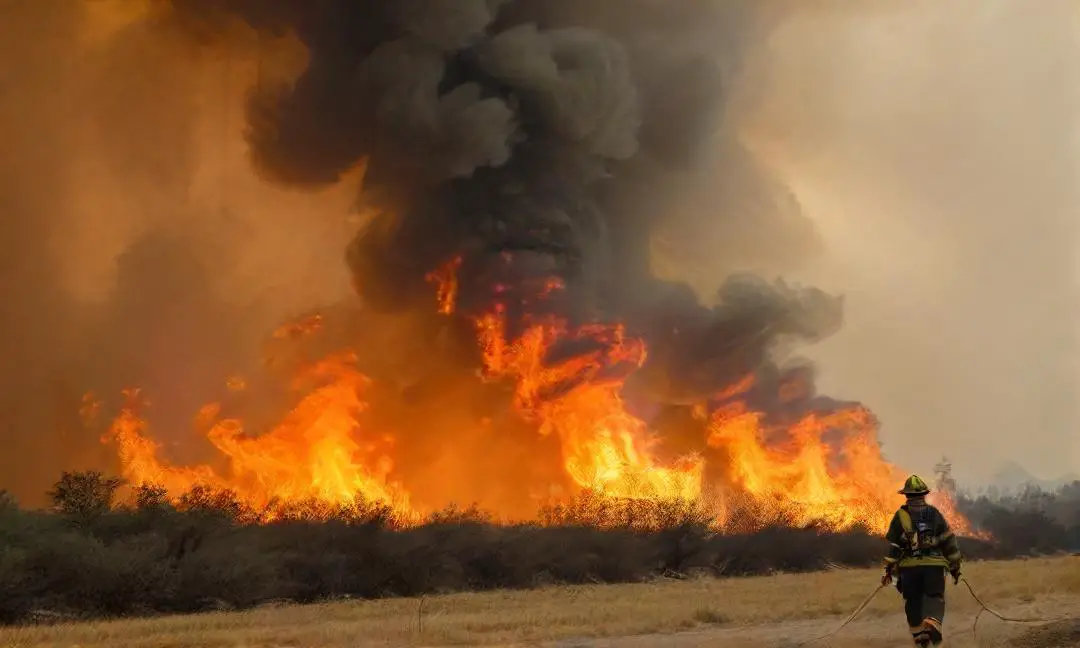 How does temperature influence wildfire risks