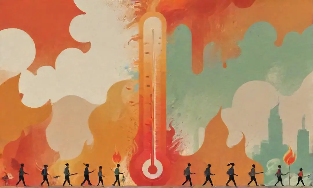 Role of temperature in forest fires