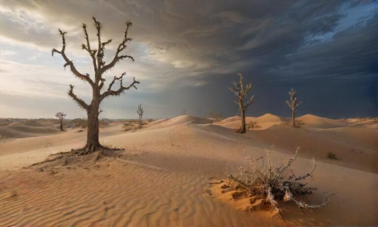 Effect of temperature on desert ecosystems