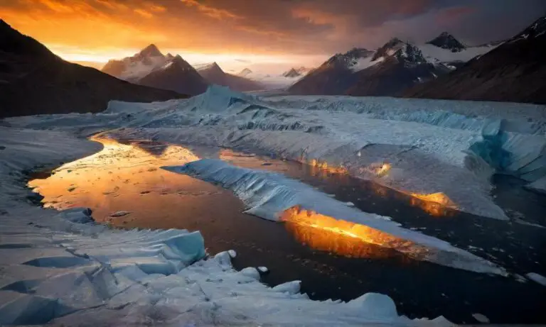 How does temperature affect glacier melt