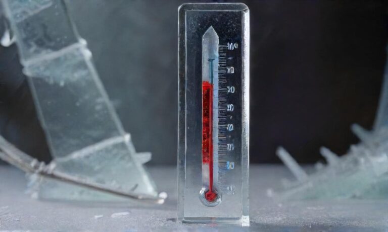 How does temperature affect glass brittleness