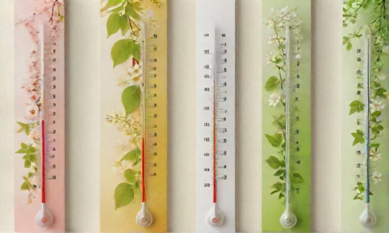 how does temperature differ by season