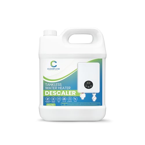 Clearflow Solutions Tankless Water Heater Descaler, Quart (32 oz) - Premium Descaler for Tankless Water Heater Systems, Restores Heating Efficiency, Nontoxic, Easy to Use, Biodegradable, Made in USA!