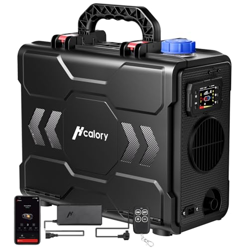 HCALORY 12V Portable Diesel Heater, 2024 upgrade Toolbox 2 Diesel Air Heater 8KW All-in-One Parking Heater, 6L Fuel Tank with APP Control Work at Altitude Max 20000 ft for Car Trucks RV and camper