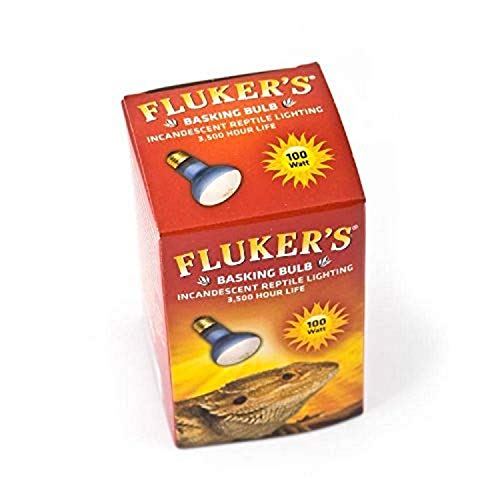 Fluker's Incandescent Basking Spotlight Bulbs for Reptiles Tanks, Reptile Heat Lamp Bulbs for Infrared Light, 75-Watt