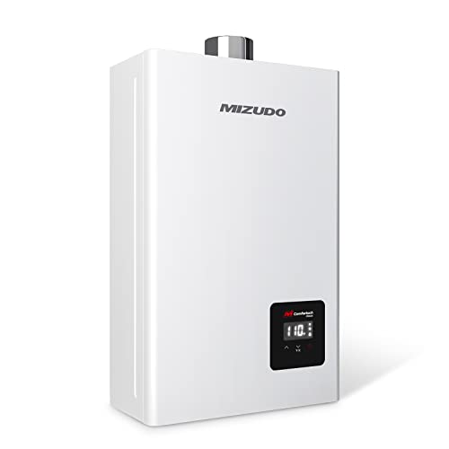 Propane Gas Tankless Water Heater, MIZUDO Up to 3.6 GPM 80,000 BTU Indoor Installation Instant Hot Water Heater