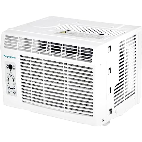 Keystone 12,000 BTU Window-Wall Air Conditioner with 11,000 BTU Supplemental Heating and Dehumidification, 230V, Window and Wall AC Unit for Living Room, Apartment, Medium Sized Rooms up to 550 Sq.Ft.