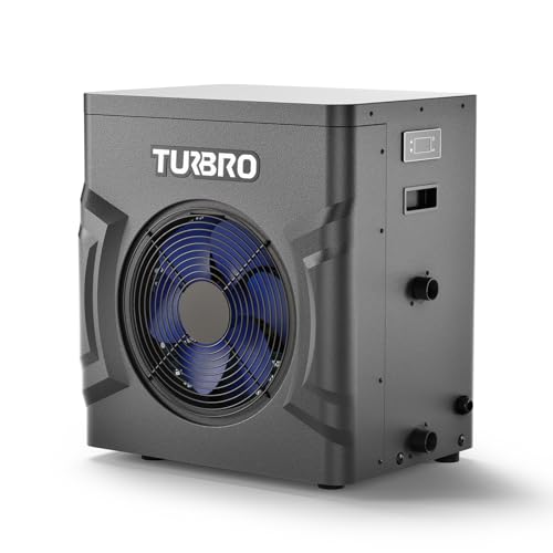 TURBRO Swimming Pool Heat Pump - 20,000 BTU - for Above and In Ground Pools and Spas - High Efficiency, All Electric Heater - No Natural Gas or Propane Needed, Manatee M20