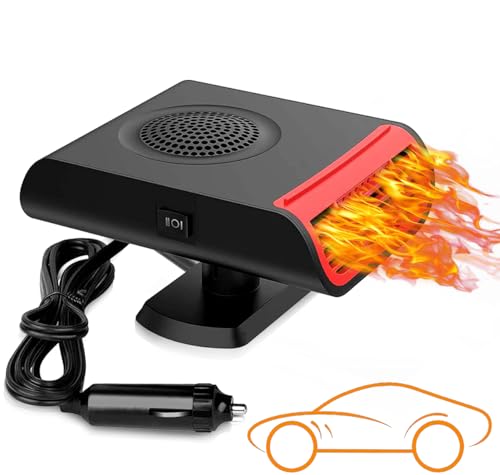 Car Heater, 150W 12V Portable Car Heater and Defroster, Car ...