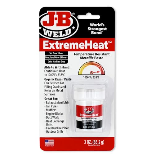 J-B Weld 37901 ExtremeHeat High Temperature Resistant Metallic Paste - 3 oz