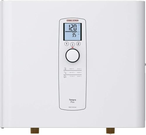 Stiebel Eltron 239223 Tankless Water Heater – Tempra 29 Plus – Electric, On Demand Hot Water, Eco, White, 23