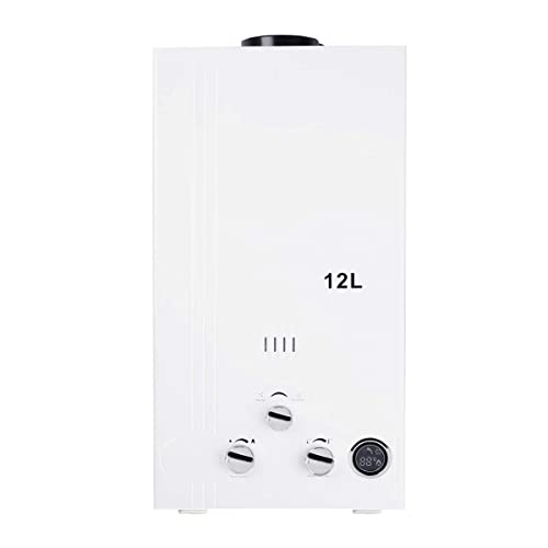 TENGCHANG 3.2GPM Water Heater 12L LPG Propane Gas Tankless Instant Boilers Digital Display 68000 BTU