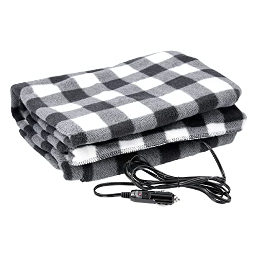 Heated Car Blanket - 12-Volt Electric Blanket for Car, Truck, ...