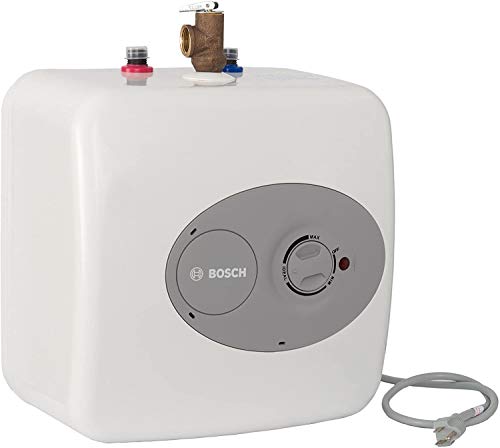 BOSCH Electric Mini-Tank Water Heater Tronic 3000 T 2.5-Gallon (ES2.5) - Eliminate Time for Hot Water - Shelf, Wall or Floor Mounted