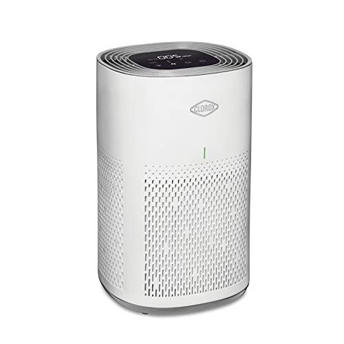 Clorox Air Purifiers for Home, True HEPA Filter, Medium Rooms Up to 1,000 Sq Ft, Removes 99.9% of Mold, Viruses, Wildfire Smoke, Allergens, Pet Allergies, Dust, AUTO Mode, Whisper Quiet