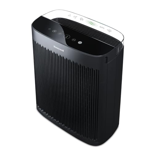 Honeywell InSight Series HEPA Air Purifier for Home, Extra-Large Rooms, includes Air Quality Monitor, Reduces Allergens, Smoke, Wildfire Smoke, Dust, Pollen, Pet Dander and More, Black, HPA5300B