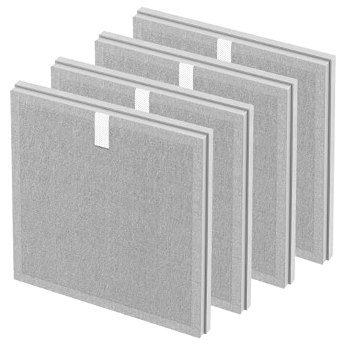 4 Pack 3-in-1 H13 True HEPA Replacement Filter Compatible with Pure Enrichment PureZone Air Purifier Part No. PEAIRPLG