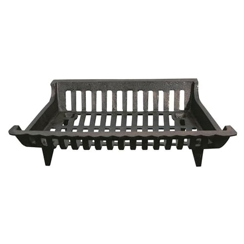 Panacea 18 Inch Cast Iron Fireplace Grate for Fireplace Log Carriers and Holders, Home Improvement, and Hearth Essentials, Black