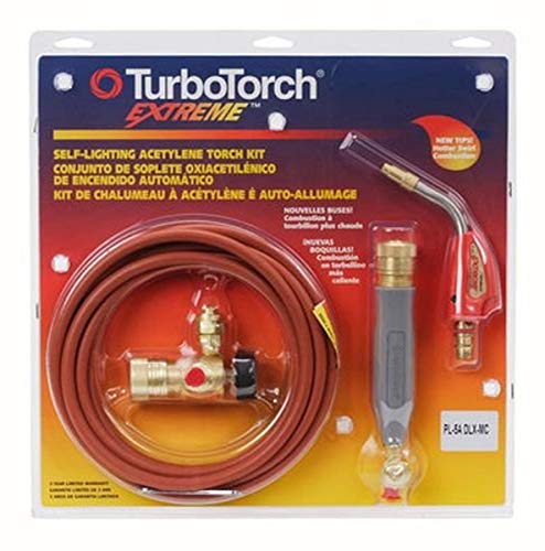 TURBOTORCH 0386-0832 PL-5ADLX-MC Self-Lighting Torch Kit, Air Acetylene, Extreme Swirl Technology, Soft Solder to 4