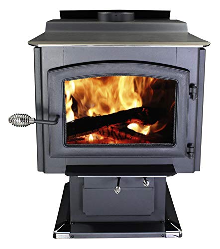 Ashely Hearth AW3200E-P 3,200 Sq. Ft. EPA Certified Pedestal Wood Burning Stove with Blower