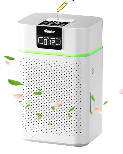 Air Purifiers, Home Air purifier for Large Room Bedroom Up to 1560ft², VEWIOR H13 True HEPA Air Filter for Wildfire Smoke Pets Pollen Odor, with Air Quality Monitoring Light, Auto/Sleep Mode, 6 Timer