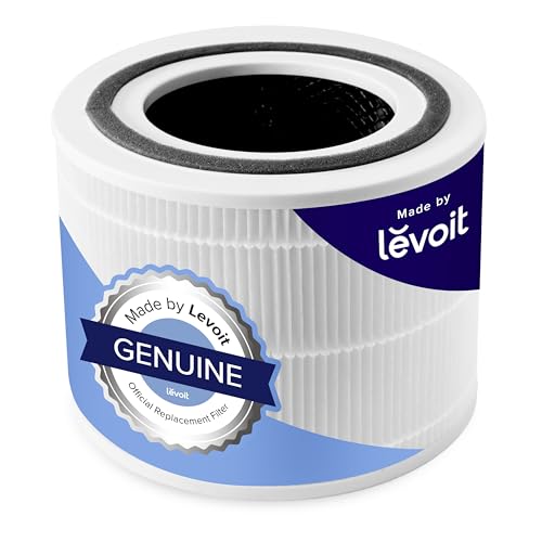 LEVOIT Genuine Core 300-P Air Purifier Replacement Filter, 3-In-1 Filter, High-Efficiency Activated Carbon, Core300-RF, 1 Pack, White