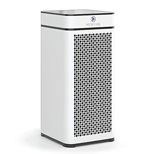 Medify MA-40 Air Purifier with True HEPA H13 Filter | 1,793 ft² Coverage in 1hr for Smoke, Wildfires, Odors, Pollen, Pets | Quiet 99.9% Removal to 0.1 Microns | White, 1-Pack