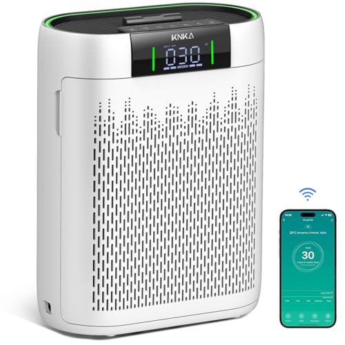 Air Purifiers for Home Large Room Bedroom up to 1740 Ft², Hepa Air Purifier with Air Quality Monitor, Smart WiFi, TRUE HEPA, Sleep Mode, Air Cleaner for Pets, Dust, Odor, Smoke, Pollen, AP2000WF