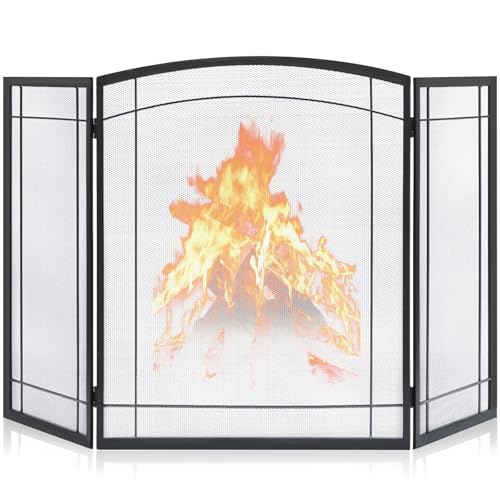 FEED GARDEN 3 Panel Fireplace Screen 48