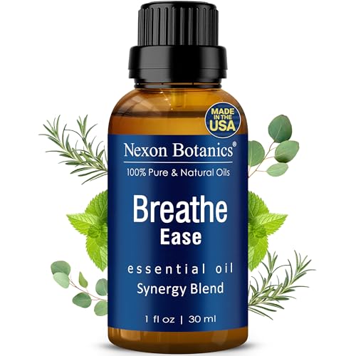 Breathe Essential Oil Blend 30 ml - Breath Easy Essential Oil Sinus Relief - Breathe Ease Essential Oils for Humidifier, Diffuser, Aromatherapy - Nexon Botanics