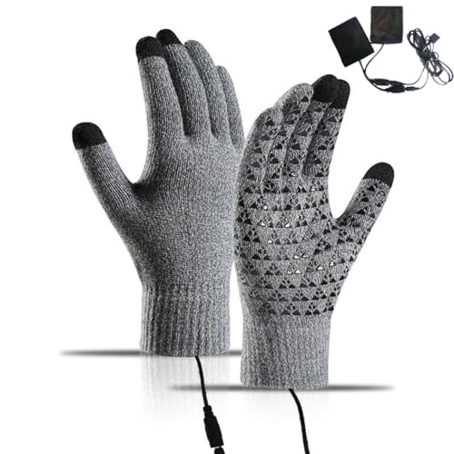 Soothing Heated Gloves for Raynauds, Soothing Home Heated Gloves, SoothingHome Gloves, 2025 New Heated Work Motorcycle Ski Gloves for Men Women Rechargeable(Grey)