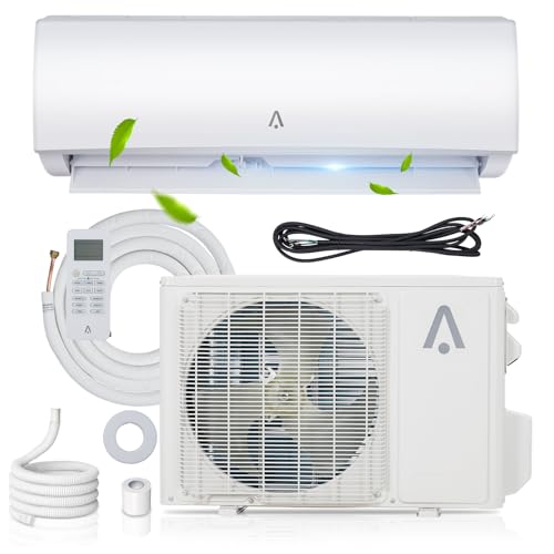 12000 BTUs Mini Split Air Conditioner, 19 SEER2 Inverter Mini Split AC/Heating System, Wall-Mounted Ductless Mini Split Heat Pump, Remote Control, Split AC Unit Cooling Rooms up to 750 Sq. Ft, 230V