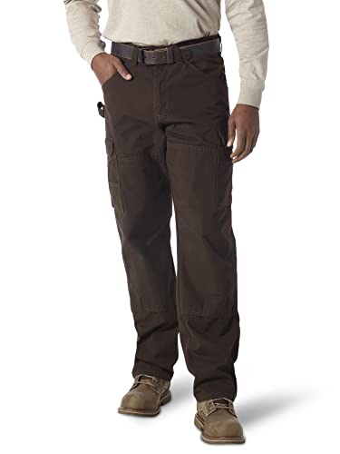 Wrangler Riggs Workwear mens Ranger work utility pants, Dark Brown, 42W x 36L US