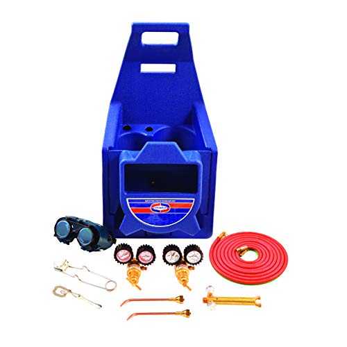 Uniweld KC100P Centurion Weld, Braze Outfit with 511 Plastic Carrying Stand brass, copper, blue