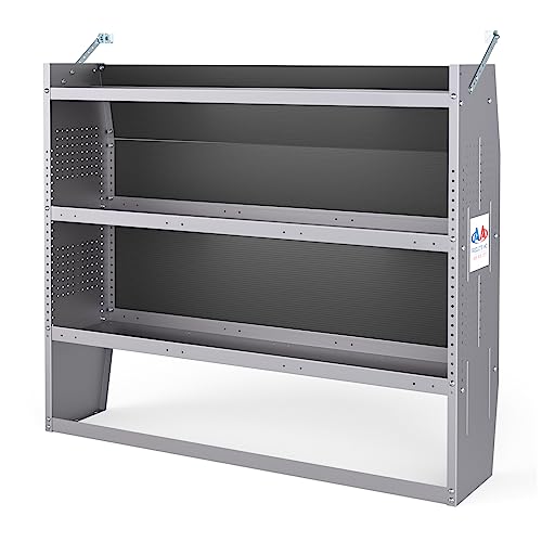 AA Products Inc. SH-4605 Steel Low/Mid/High Roof Van Shelving Storage System Fits Transit, GM, NV, Promaster, Sprinter and Metris, Contoured Shelving Unit, 52