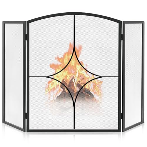 FEED GARDEN 3 Panel Fireplace Screen 48