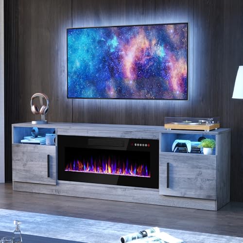 PRETZI Fireplace TV Stand with 36