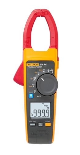 Fluke 376FC AC/DC Clamp Meter with iFlex For Industrial/Commercial Electricians, VFD Low Pass Filter For Accurate Measurements, Inrush Measurements, Bluetooth Connectivity For Remote Measurements