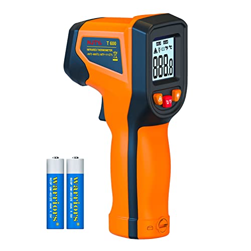 Upgrade 2023 Laser Infrared Thermometer Non-Contact Digital Temperature Gun, -58℉～1112℉(-50℃～600℃) IR Thermometer for Industrial, Kitchen Cooking, Automotive, HVAC (Not for Human Body Temp)