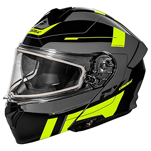 Castle X CX935 Raid Modular Snow Helmet (Gloss Hi-Vis/Charcoal - X-Large)